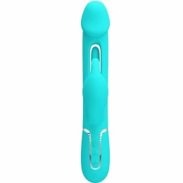 Pretty Love Dejon Rabbit Aqua Green - Wibrujący masażer 3w1, 7 trybow