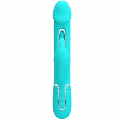 Pretty Love Dejon Rabbit Aqua Green - Wibrujący masażer 3w1, 7 trybow