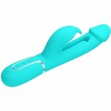 Pretty Love Dejon Rabbit Aqua Green - Wibrujący masażer 3w1, 7 trybow