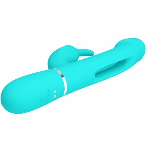 Pretty Love Dejon Rabbit Aqua Green - Wibrujący masażer 3w1, 7 trybow