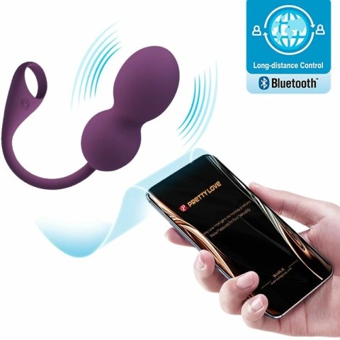 Pretty Love Elvira Fioletowe Kule Kegla z Aplikacją i Pilotem Bluetooth