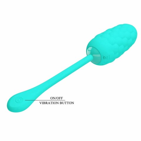 Pretty Love Jajko Wibracyjne Aqua Green 12 Trybow Silikonowe USB