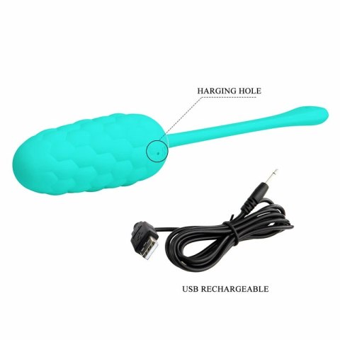 Pretty Love Jajko Wibracyjne Aqua Green 12 Trybow Silikonowe USB