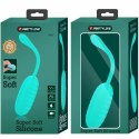 Pretty Love Kirk Aqua Green - Jajko wibrujące USB, 12 trybow, silikon
