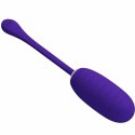 Pretty Love Kirk - Fioletowe jajko wibracyjne USB, 12 trybow, silikon
