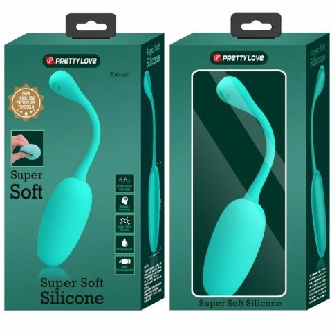 Pretty Love Knucker Zielone Jajko Wibracyjne USB, 12 Trybow, Silikon
