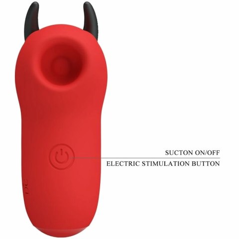 Pretty Love Magic Diabel Mini - Czerwony model silikonowy z 10 trybami pracy