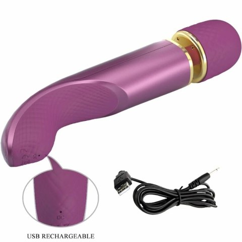 Pretty Love Masażer 7 Trybow Wibracji Fioletowy, 24 cm USB