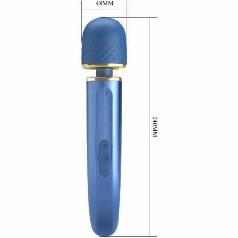 Pretty Love Power Wand masażer 7 trybow wibracji niebieski 24 cm