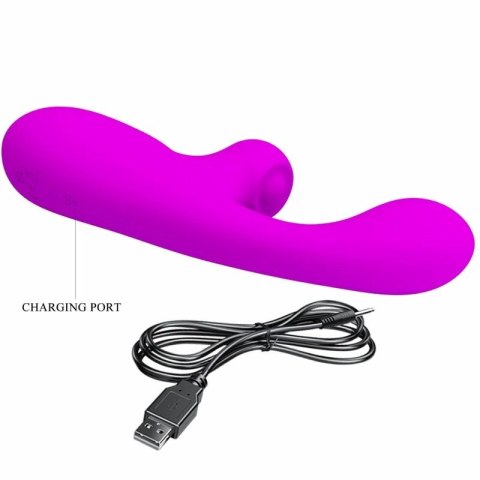 Pretty Love Skylar Purple - wielofunkcyjny stymulator silikonowy USB