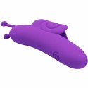 Pretty Love Snail - silikonowy stymulator palcowy, fioletowy, 10 trybow