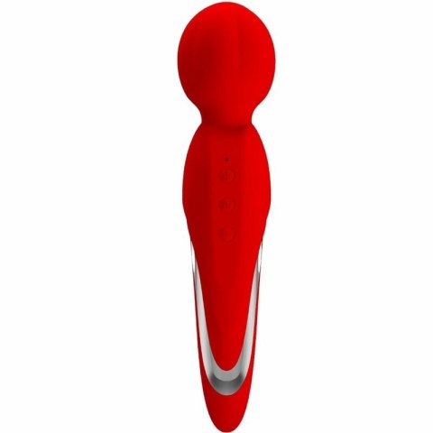 Pretty Love Walter Masażer Silikonowy Czerwony, 7 Trybow, USB