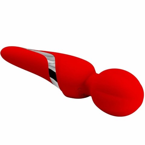 Pretty Love Walter Masażer Silikonowy Czerwony, 7 Trybow, USB