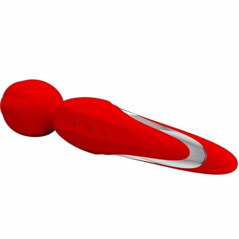 Pretty Love Walter Masażer Silikonowy Czerwony, 7 Trybow, USB