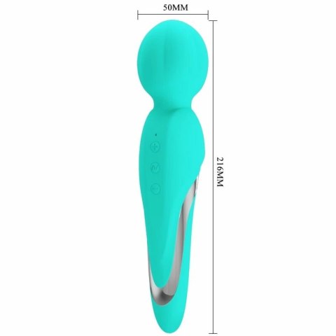 Pretty Love Walter masażer silikonowy 7 trybow aqua zielony