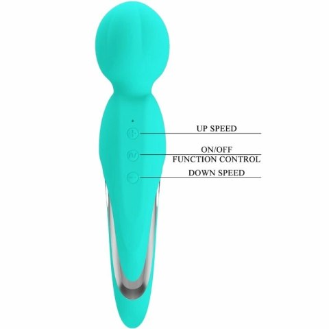 Pretty Love Walter masażer silikonowy 7 trybow aqua zielony