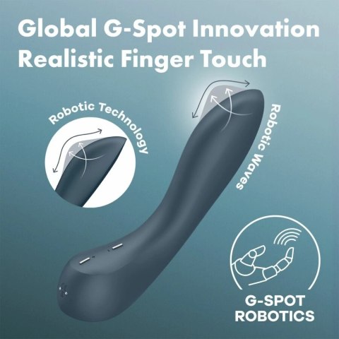 Satisfyer G-Spot Wave 4 ciemnoszary - 12 trybow, silikon, wodoodporny