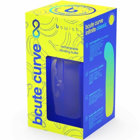 B Swish Bcute Curve Infinite Classic żołty, silikonowy, ładowalny