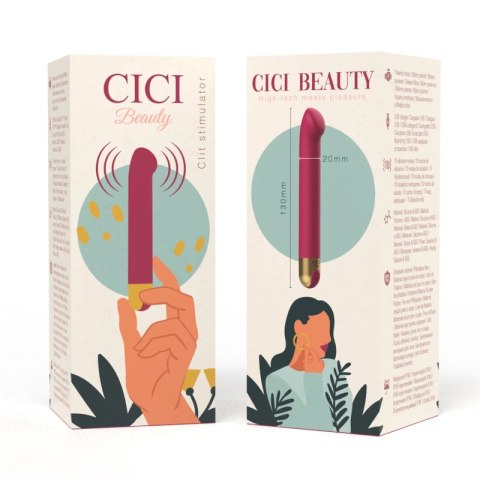 CICI Beauty Model Cici - Kompaktowy, Wodoodporny Stymulator z Silikonu Premium, 13 cm