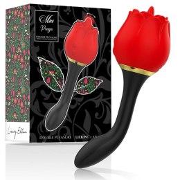 MIA Double Pleasure Rose - Intymny stymulator 2w1, wodoodporny, rożowy