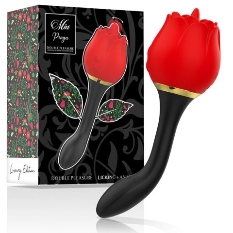 MIA Double Pleasure Rose - Intymny stymulator 2w1, wodoodporny, rożowy