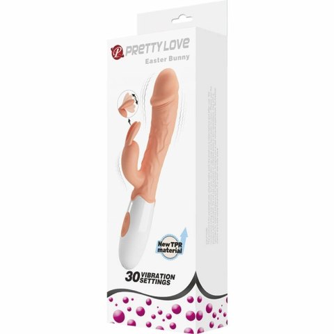 Pretty Love 1002S - model z podwojnym systemem wibracji, beżowy