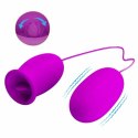 Pretty Love Daisy Dual Egg - model podwojny, USB, silikon, fioletowy