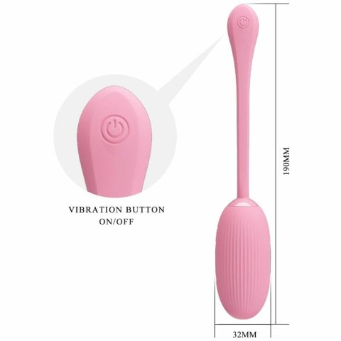 Pretty Love Doreen Pink - Wibrujące jajko sterowane aplikacją, akumulator