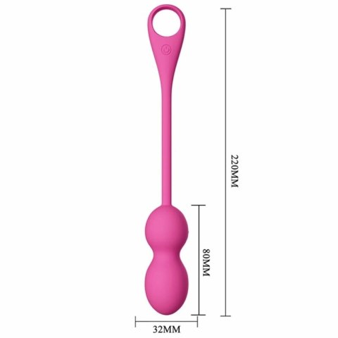 Pretty Love Elvira Rożowe Kulki Treningowe Kegla z Aplikacją Bluetooth