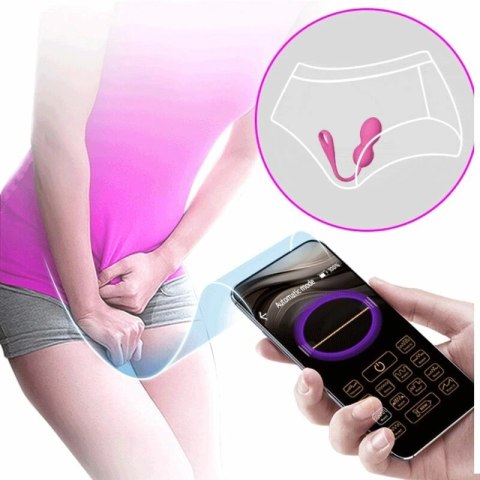 Pretty Love Elvira Rożowe Kulki Treningowe Kegla z Aplikacją Bluetooth