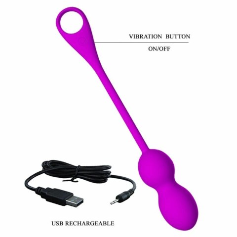 Pretty Love Elvira - fioletowy system do ćwiczeń mięśni Kegla, 12 trybow, USB