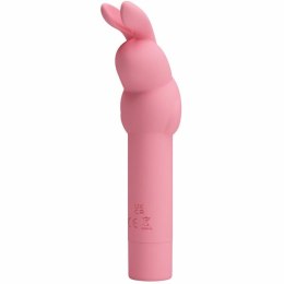Pretty Love Gerardo Pink - Wibrator silikonowy krolik, 10 trybow, wodoodporny