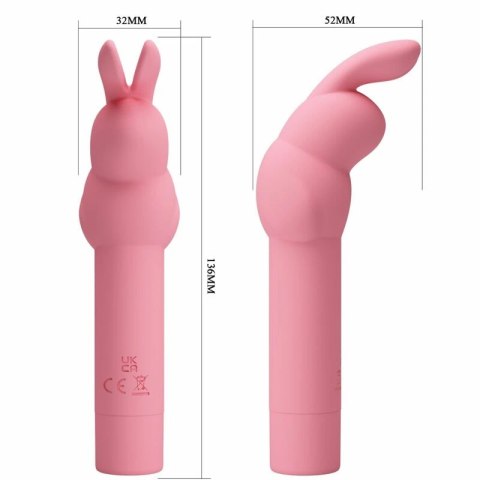 Pretty Love Gerardo Pink - Wibrator silikonowy krolik, 10 trybow, wodoodporny
