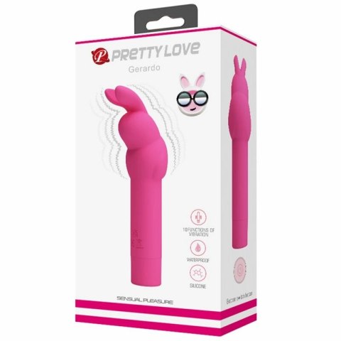 Pretty Love Gerardo mini masażer silikonowy, 10 trybow, wodoodporny