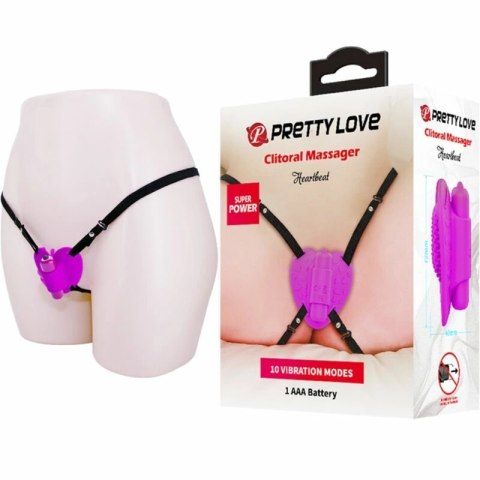 Pretty Love Heartbeat masażer punktowy 10 trybow, fioletowy