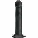 Pretty Love Murray czarny - wibrator silikonowy z falą stymulującą, USB