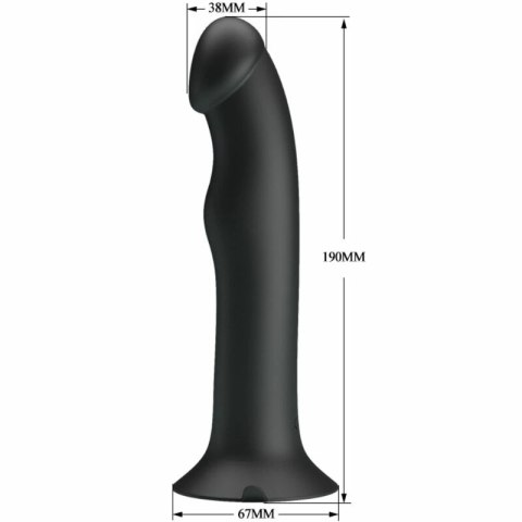 Pretty Love Murray czarny - wibrator silikonowy z falą stymulującą, USB