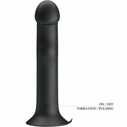Pretty Love Murray czarny - wibrator silikonowy z falą stymulującą, USB