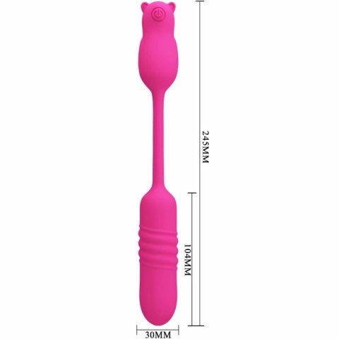 Pretty Love Nobikuma rożowy silikonowy mini masażer pulsacyjny USB