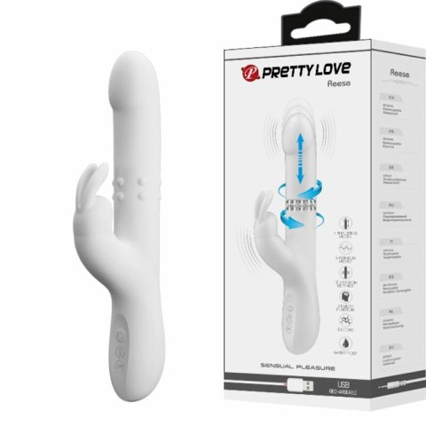 Pretty Love Reese - silikonowy model z obrotowym systemem srebrnym, USB