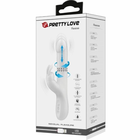 Pretty Love Reese - silikonowy model z obrotowym systemem srebrnym, USB