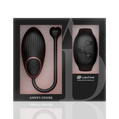 Anne's Desire AD Egg Czarny - System intymny z zegarkiem WATCHME