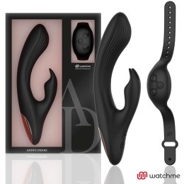 Anne's Desire AD Rabbit Czarny - System Zdalnego Sterowania WATCHME, 20 cm