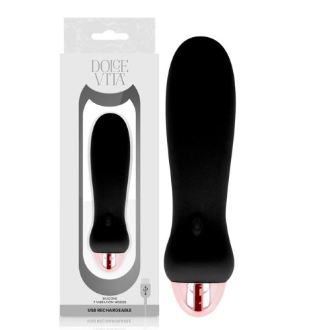 Dolce Vita Black Five - Wibrujące urządzenie intymne, 7 trybow, silikon