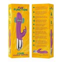 Fun Function Combi Double Tapping - model z dwoma silnikami, silikon, 21 cm
