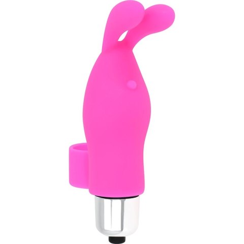 OHMAMA Finger Ring Krolik - Wibrujący naparstek silikonowy IPX6 9,8cm