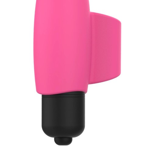 OHMAMA Finger Vibe Edycja Świąteczna - silikonowy mini masażer 89 mm rożowy
