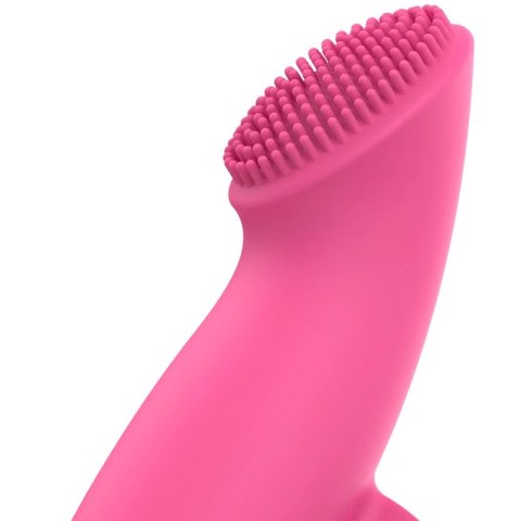 OHMAMA Finger Vibe Edycja Świąteczna - silikonowy mini masażer 89 mm rożowy