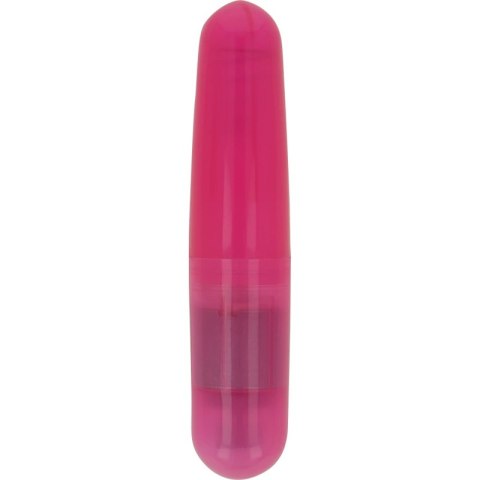 OHMAMA Rożowy Wibrujący Mini Pocisk PCV 110x23mm na baterie AA