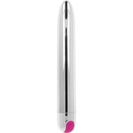 OHMAMA Silver - Model ładowany USB, 10 trybow, 18,5 cm, metaliczny